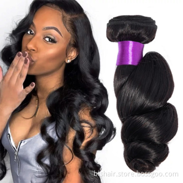 BIS loose wave bundles the length 8-30 inch remy hair bundles raw virgin human free sample Brazilian cuticle aligned hair